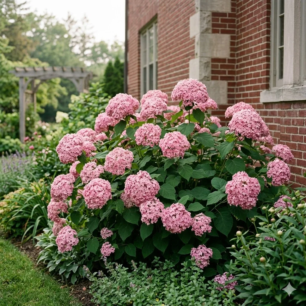 Hortensja krzewiasta 'Pink Annabelle' - zdjęcie 3