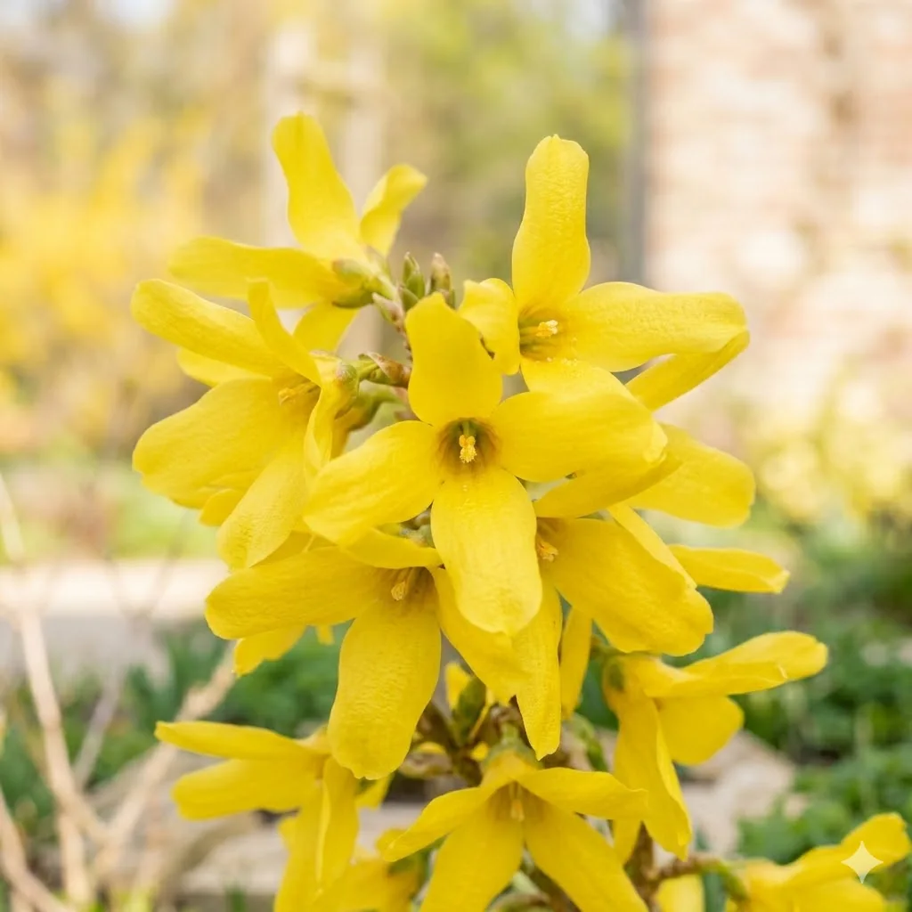 Forsycja pośrednia 'Lynwood' - zdjęcie 3